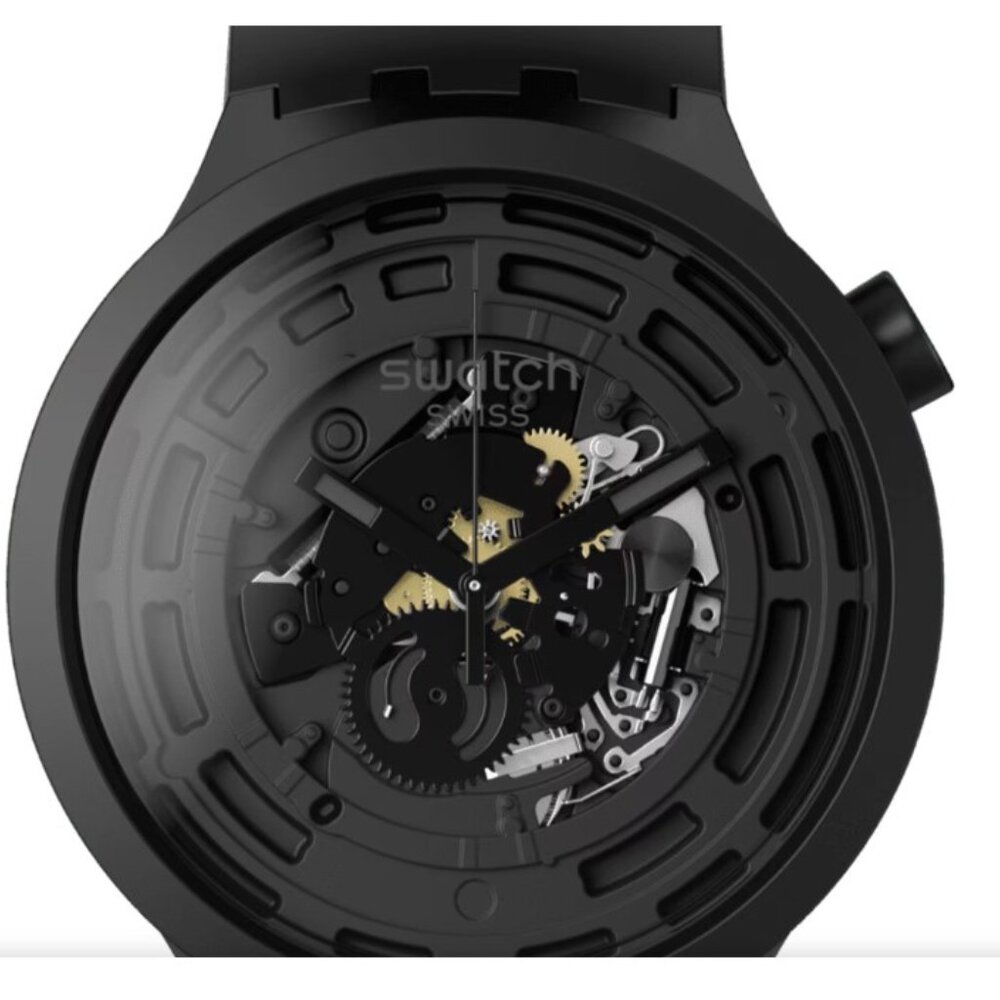 SWATCH Big Bold Bioceramic C-Black (SB03B100) NWT - Picture 4 of 11
